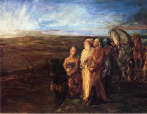 The Three Wise Men also known as Halt of the Wise Men by John La Farge Oil Painting