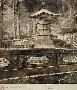 The Tomb of Iyeyasu Tokugawa by John La Farge Oil Painting