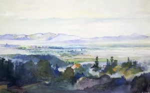 View Over Kyoto From Ya Ami by John La Farge - Oil Painting Reproduction
