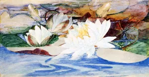 Waterlilies by John La Farge - Oil Painting Reproduction