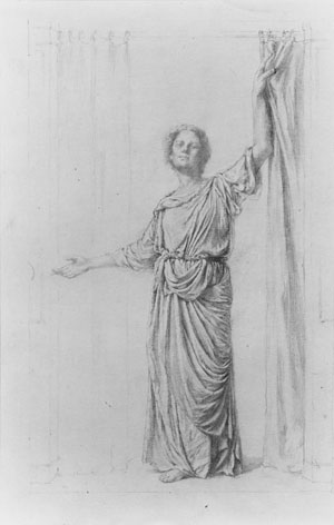 Welcome: Study for a Window Oil painting by John La Farge