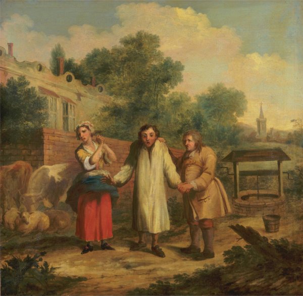 Hob Taken Out of Ye Well  by John Laguerre - Hand-Painted Oil Painting Reproduction