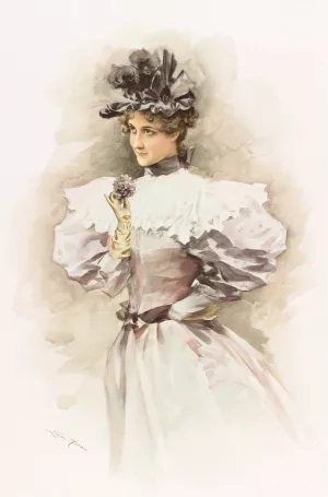 Advertisement for G. Wiedman Brewing Co by John Leon Moran Oil Painting