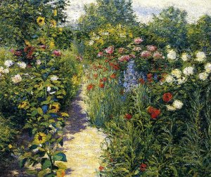 Field of Poppies Oil painting by John Leslie Breck