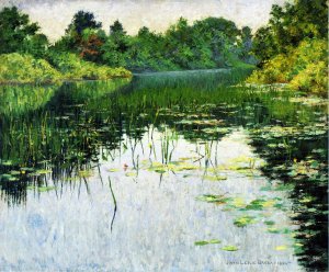Grey Day on the Charles by John Leslie Breck Oil Painting