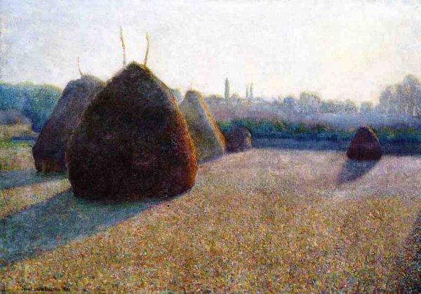 Morning Fog and Sun by John Leslie Breck - Hand-Painted Oil Painting Reproduction