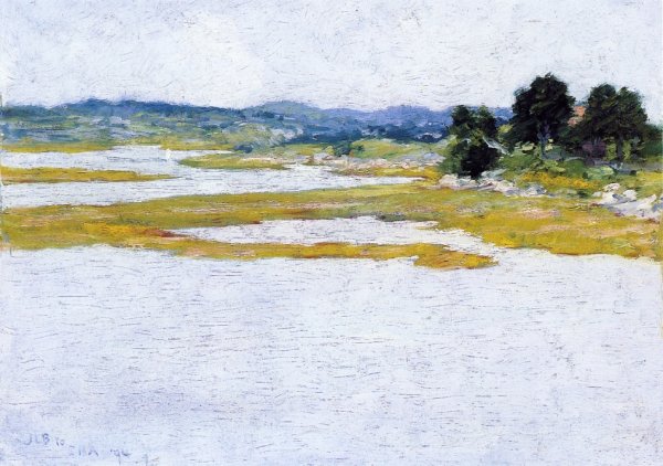 Wetlands by John Leslie Breck - Hand-Painted Oil Painting Reproduction