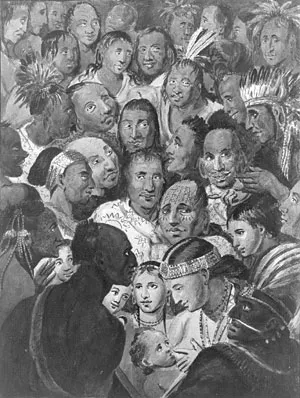 Tableau of Indian Faces painting by John Lewis Krimmel