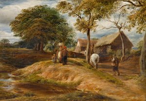 A View Near Hampstead by John Linnell Oil Painting