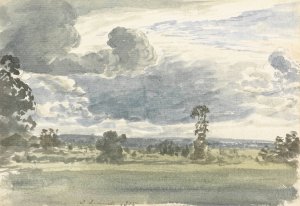A Windy Day by John Linnell Oil Painting