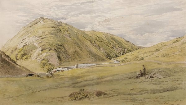 Entrance To Dovedale From Ashbourne, Derbyshire  by John Linnell - Hand-Painted Oil Painting Reproduction