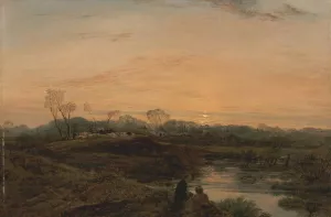 Evening, Bayswater by John Linnell Oil Painting