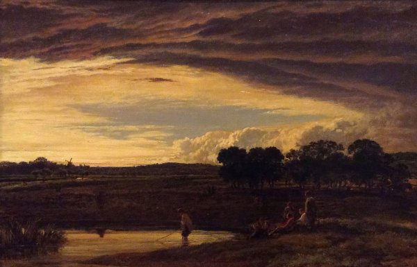 Evening, Storm Clearing Off  by John Linnell - Hand-Painted Oil Painting Reproduction