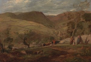 Hanson Toot, View in Dovedale by John Linnell Oil Painting