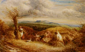 Haymakers by John Linnell - Oil Painting Reproduction