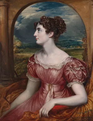 Miss Puxley Oil painting by John Linnell