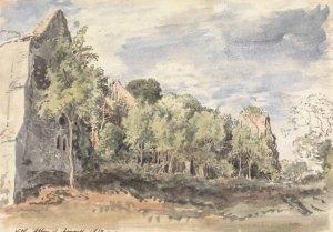Netley Abbey by John Linnell Oil Painting