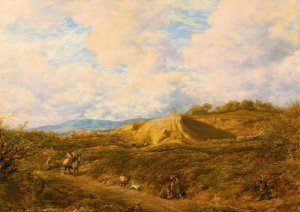 Redhill Common, Surrey by John Linnell Oil Painting