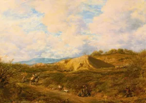 Redhill Common, Surrey by John Linnell Oil Painting