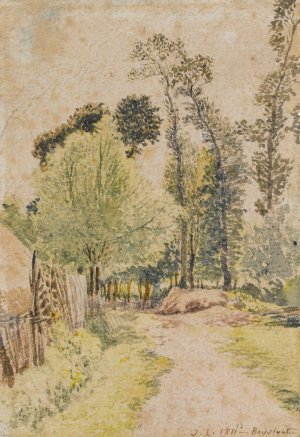 Study Of Trees At Bayswater, London by John Linnell Oil Painting