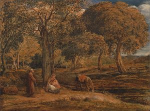 The Rest on the Flight into Egypt by John Linnell Oil Painting