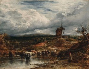 The Windmill by John Linnell Oil Painting