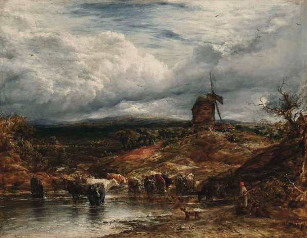 The Windmill by John Linnell - Hand-Painted Oil Painting Reproduction