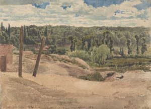 View of Kensington Gardens, London by John Linnell Oil Painting