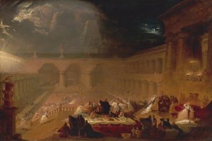 Belshazzar's Feast by John Martin Oil Painting