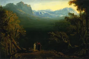 Edwin and Angelina also known as The Hermit by John Martin - Oil Painting Reproduction