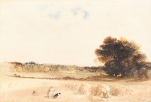 Gleaners in the Wheat Field by John Martin Oil Painting