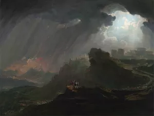 Joshua Commanding the Sun to Stand Still by John Martin Oil Painting