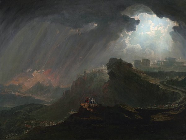 Joshua Commanding the Sun to Stand Still  by John Martin - Hand-Painted Oil Painting Reproduction