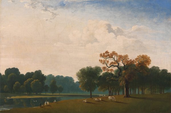 Kensington Gardens  by John Martin - Hand-Painted Oil Painting Reproduction