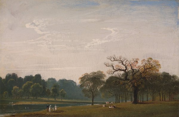 Kensington Gardens  by John Martin - Hand-Painted Oil Painting Reproduction