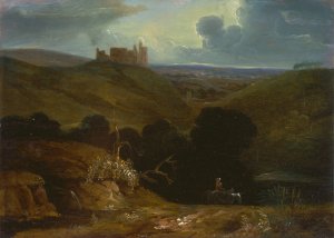 Landscape with a Castle by John Martin Oil Painting