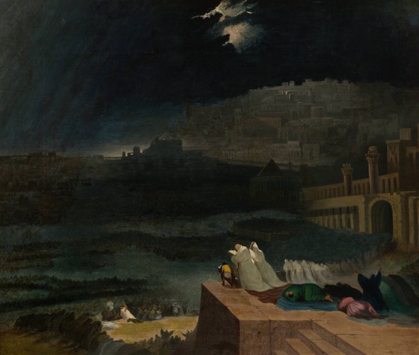 Repentance of Nineveh  by John Martin - Hand-Painted Oil Painting Reproduction
