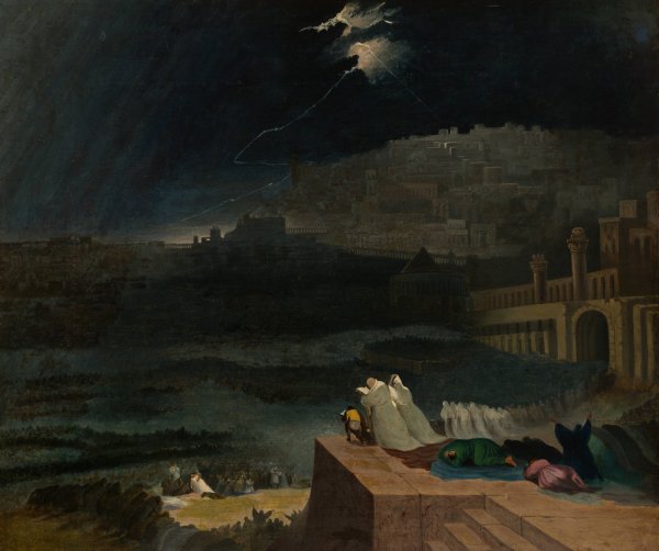Repentance of Nineveh  by John Martin - Hand-Painted Oil Painting Reproduction