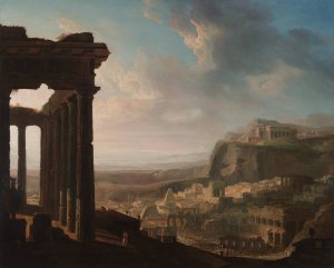 Ruins of an Ancient City by John Martin Oil Painting