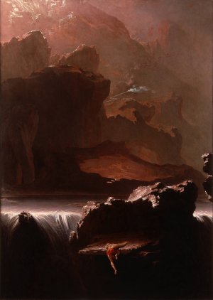 Sadak in Search of the Waters of Oblivion by John Martin Oil Painting