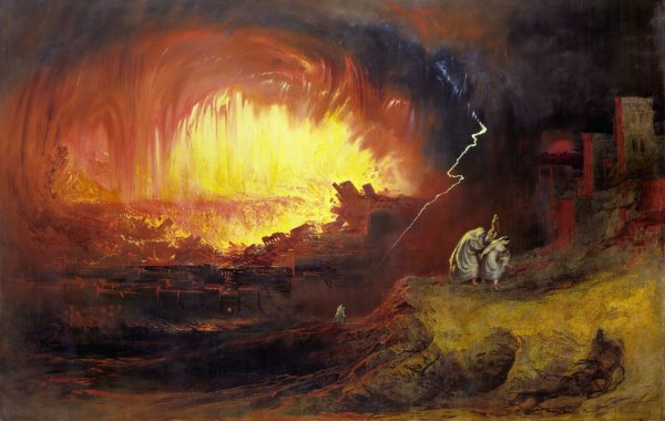 Main Product Photo of Sodom and Gomorrah  Painting by John Martin