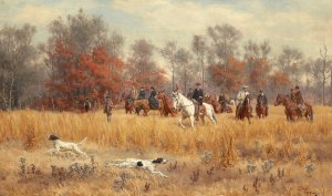 Field Trials in North Carolina by John Martin Tracy Oil Painting