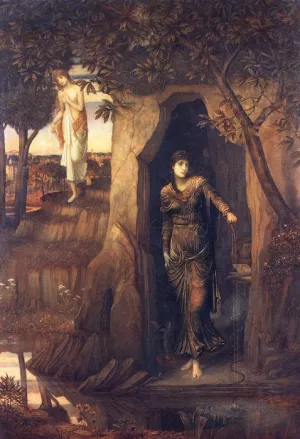Circe and Scylla painting by John Melhuish Strudwick