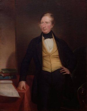 Captain Charles Sturt by John Michael Crossland Oil Painting