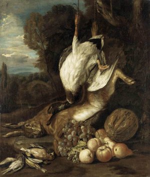 Game Still-Life by John Michael Rysbrack Oil Painting