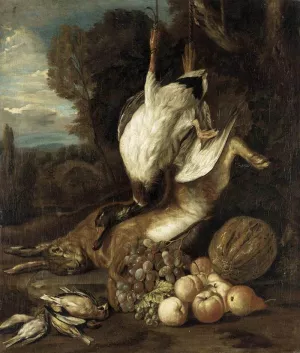 Game Still-Life by John Michael Rysbrack Oil Painting
