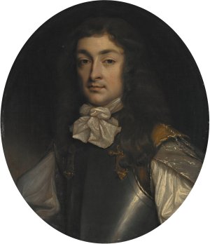 Portrait of An Officer by John Michael Wright Oil Painting