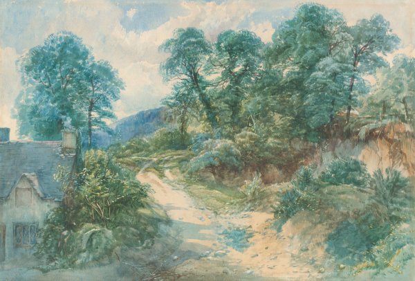 A Country Lane  by John Middleton - Hand-Painted Oil Painting Reproduction