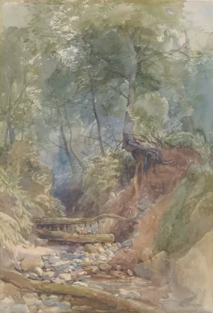 A Stream Near Clovelly, North Devon by John Middleton Oil Painting
