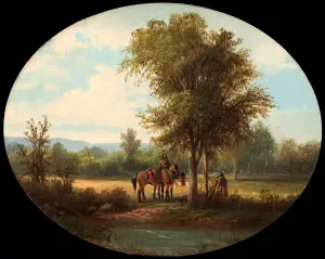 A Morning in Milk River Valley by John Mix Stanley Oil Painting
